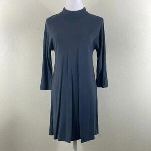 Uncle Frank gray 3/4 sleeve turtleneck mini dress size small